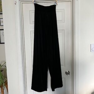 Black Velvet Petersyn Vivian High Waist Wide Leg Trousers